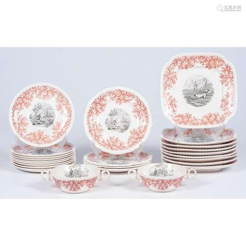 Copeland Spode Dinnerware with Hunting Scenes