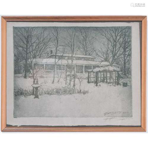 Herman Wessel and E.T. Hurley Etchings