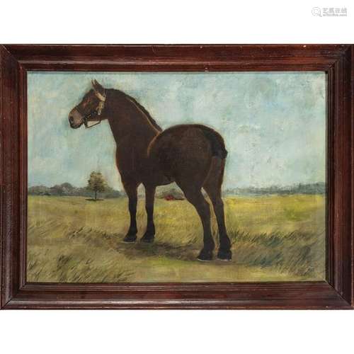 Folk Art Painting of a Horse