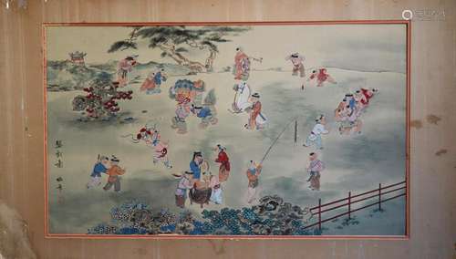 Gao Binghua Chinese Silk Painting 