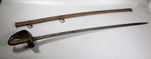 Toledo Made 1875 Spanish Cavalry Sword & Scabbard