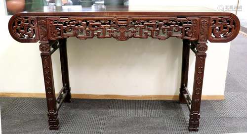 Fine Chinese Carved Hardwood Altar Table