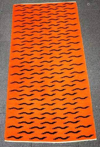 Tibetan Wool Tiger Skin Carpet