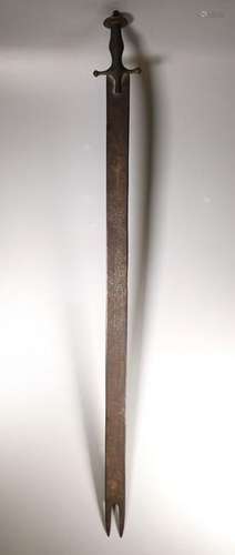 Antique Islamic Iron Sword with inscribed Blade