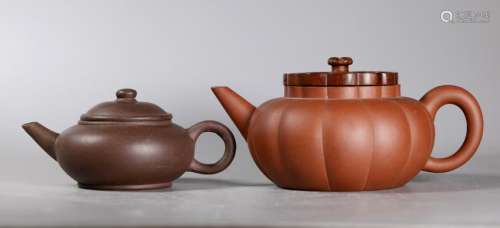 2 Chinese 19 Century Yixing Teapots