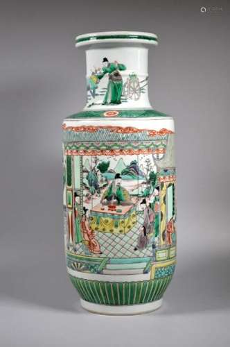 Chinese Famille Verte Porcelain Vase