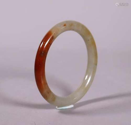 Chinese Antique Natural Jadeite Bangle