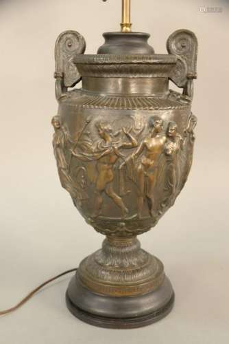 C. Delpech French classical bronze urn with classical