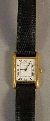 Vintage cartier tank watch, 18K gold electroplated