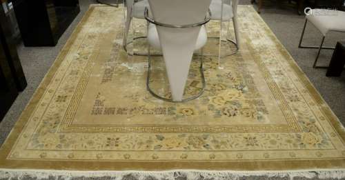Chinese silk Oriental carpet. 8' x 10' 2