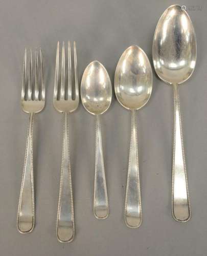 Sterling silver spoons and forks in various sizes, troy