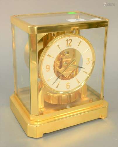 Jaeger - LeCoultre Atmos clock with brass case. Ht. 9