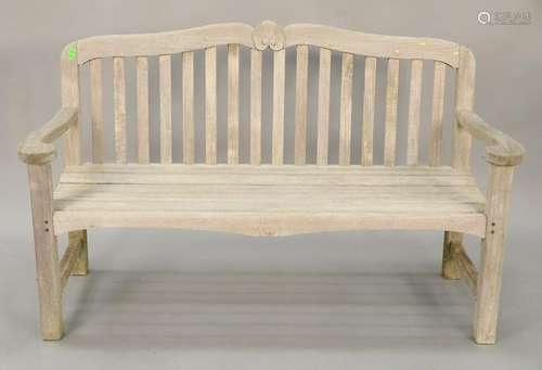 Kingsley Bate teak bench. lg. 57 in.