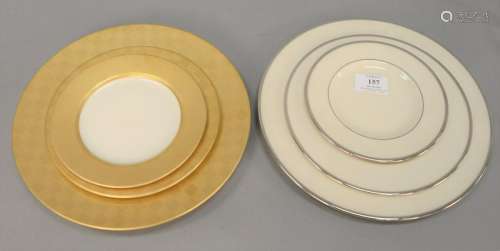 Two porcelain dinner sets to include a 60 piece Lenox