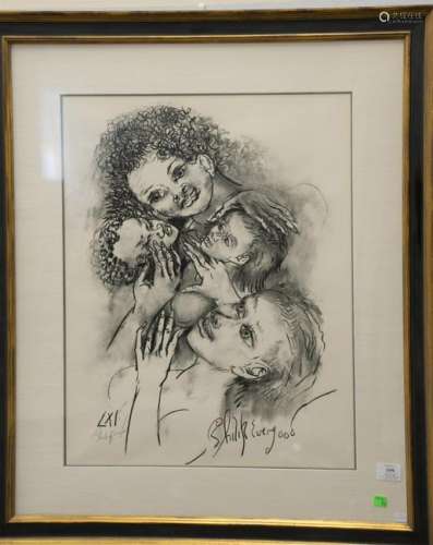 Philip Howard Evergood (1901 - 1973), lithograph,