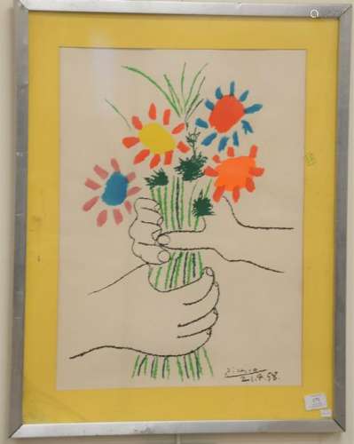 Pablo Picasso (1881-1973), lithograph, Le Bouquet of