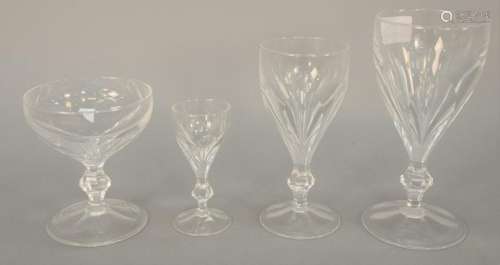 Forty-eight piece set of crystal stems to include