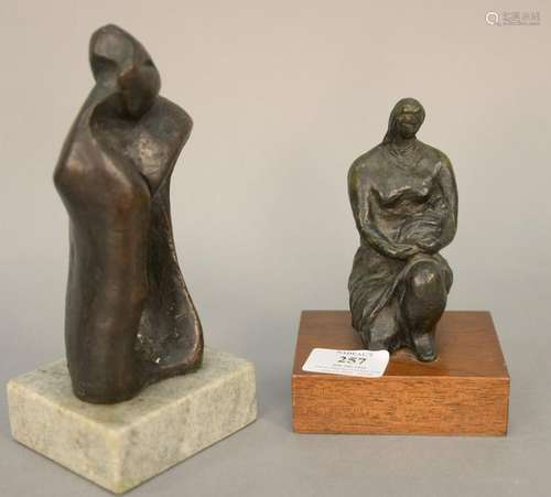 Two small bronzes to include Naomi Siegmann (B1933),