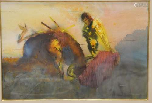Thomas P Blagden (1911 - 2010), watercolor on paper,