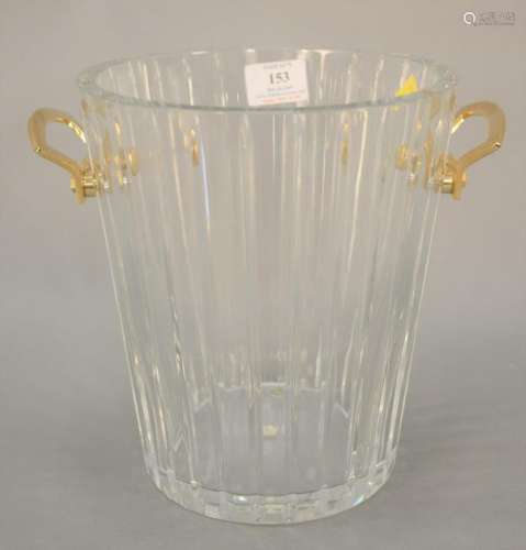 Large Baccarat crystal ice bucket. Ht. 9 in.