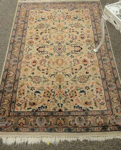 Oriental throw rug.