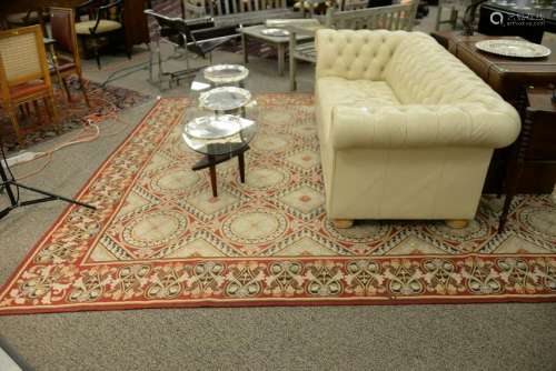 Needlepoint carpet. 9' 4