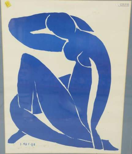 Henri Matisse, Blue nude, serigraph, H.Matisse in