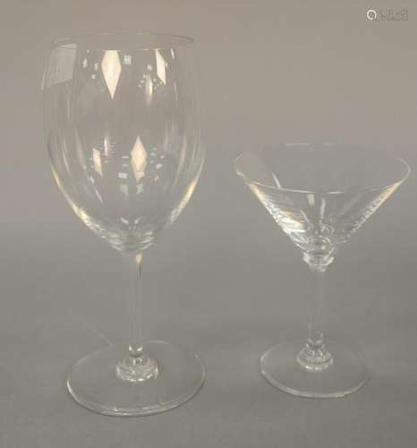 Group of twelve Baccarat crystal stems to include eight