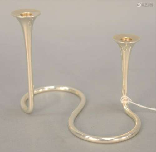 A. Michelsen sterling silver candle holder, ht. 4 3/4