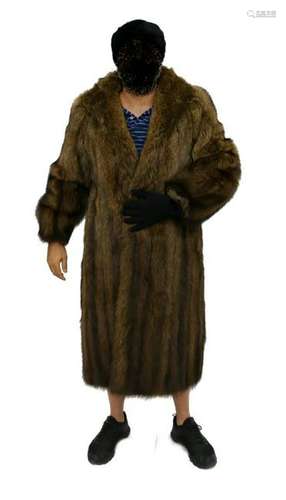 GORGEOUS FULL LENGTH BROWN MINK COAT