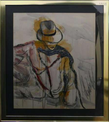 SIGNED ALEXANDER MIXED MEDIA OF MICHAEL JACKSON