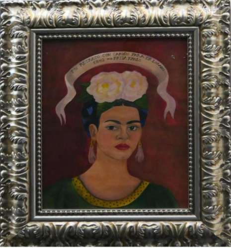 FRIDA KAHLO (MEXICO 1907-1954) PORTRAIT OIL
