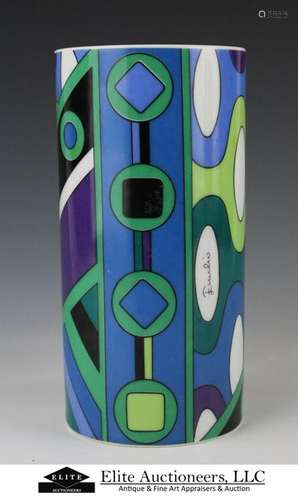 EMILIO PUCCI ROSENTHAL MODERNIST CYLINDER VASE