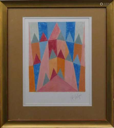 ALFREDO VOLPI (BRAZIL 1896-1988) WATERCOLOR FRAMED