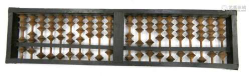 LARGE ANTIQUE CHINESE WOODEN ABACUS COUNTING FRAME