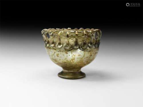 Roman Glass Chalice with Arches