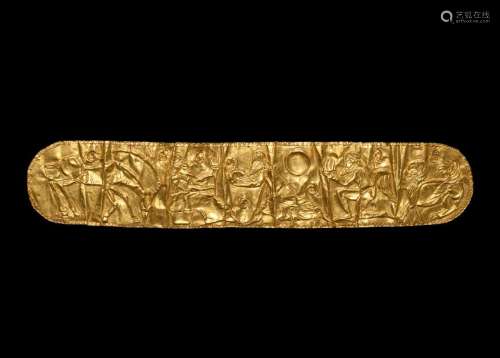 Scythian Gold Plaque with Offering Scene
