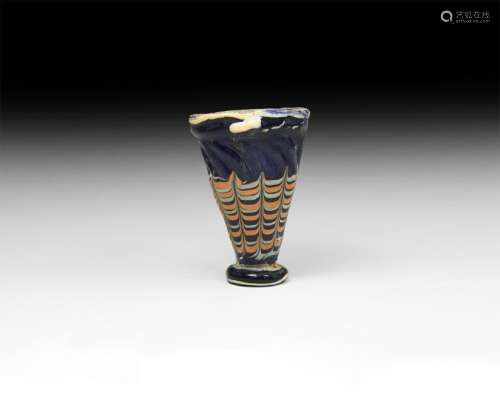 Phoenician Marbled Glass Cup