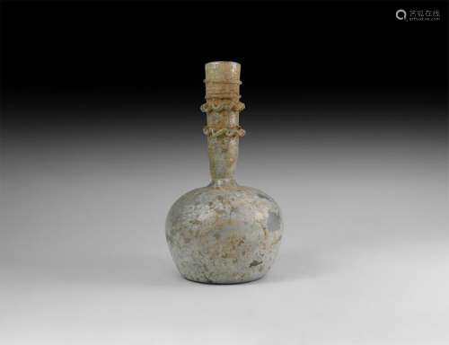 Roman Glass Vase with Trail