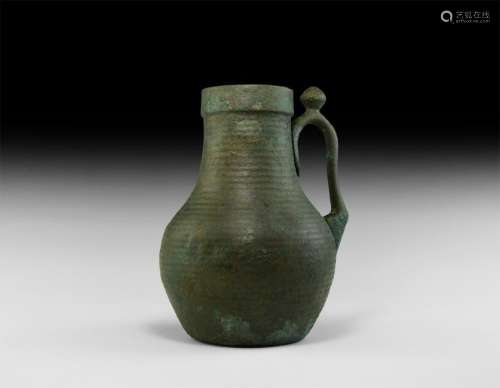 Parthian Ribbed Flagon with Handle