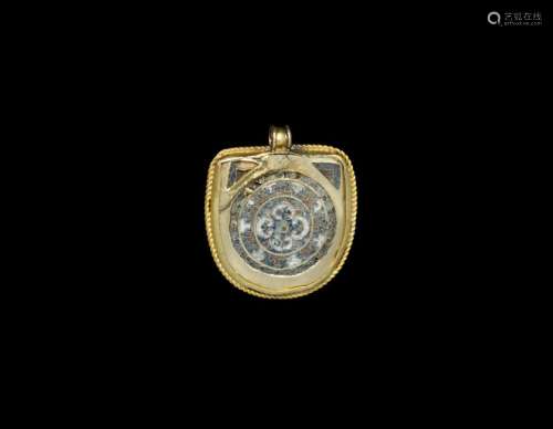 Byzantine Enamelled Gold Pendant