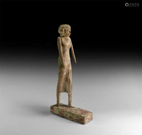 Egyptian Standing Wooden Figure