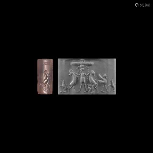 Western Asiatic Chalcedony Cylinder Seal