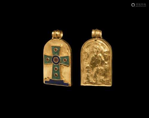 Byzantine Gold Amulet Pendant