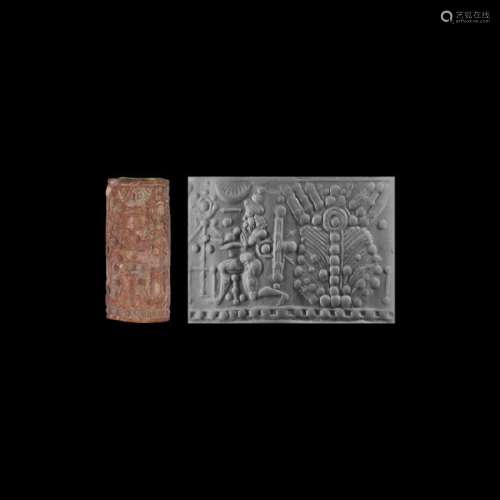 Western Asiatic Neo-Assyrian Cylinder Seal with Lahmu