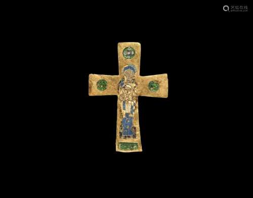 Byzantine Enamelled Gold Cross