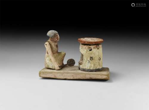 Egyptian Tomb Model with Baking Scene