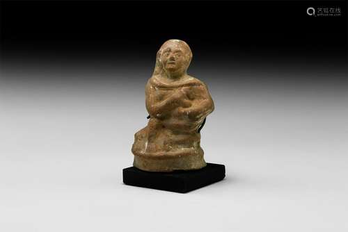 Egyptian Alexandrian Terracotta Figure of a Child