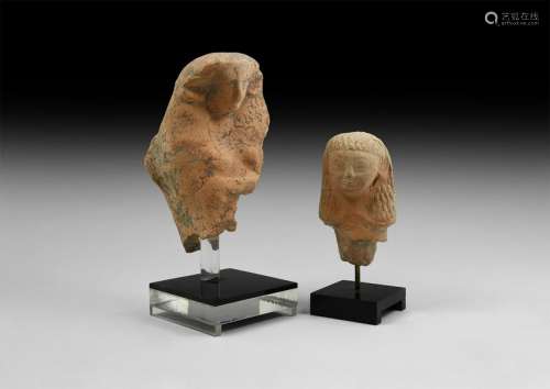 Phoenician Terracotta Fragment Group