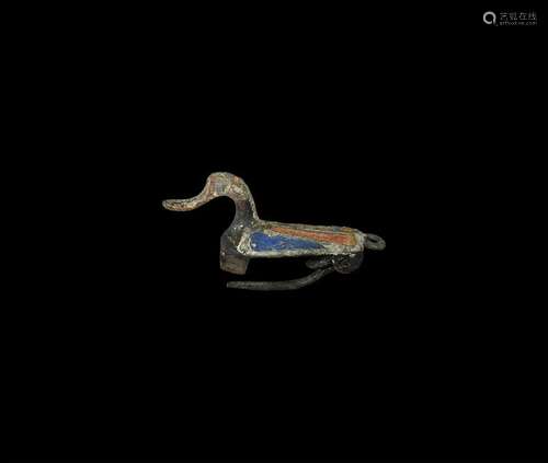 Roman British Enamelled Duck Brooch